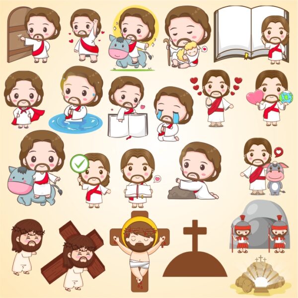 Kit Digital Jesus 206 Figuras Png