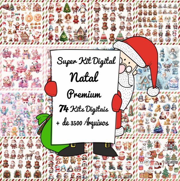 Mega Kit Digital Natal 74 Kits +D 3500 Figuras