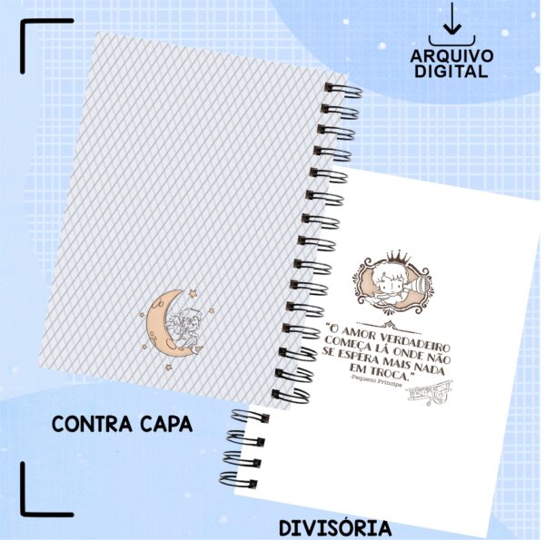 Arquivo Digital Caderno Pequeno Príncipe - Imagem 3