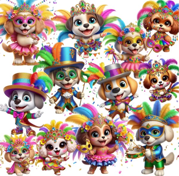 Kit Digital Carnaval dos Doguinhos