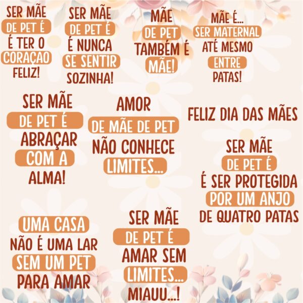 Arte para Canecas Dia das Mães- Mãe de Pet - Image 3