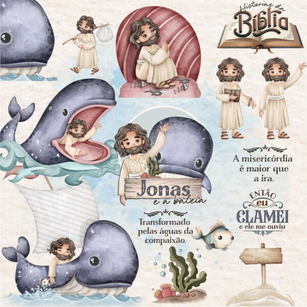 Kit Digital Combo Historias da Bíblia Daniel Jonas e Moises - Imagem 3