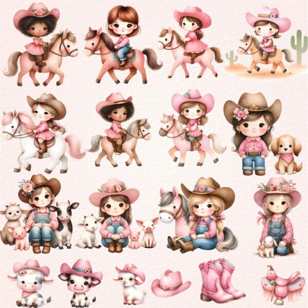 Kit Digital Fazendinha Cowgirl - Imagem 3