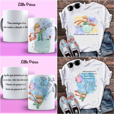Arquivo Digital Arte Caneca O Pequeno Príncipe
