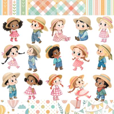 Kit Digital Festa Junina Aquarela Baby