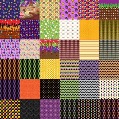 Kit Digital Halloween Papeis Digitais