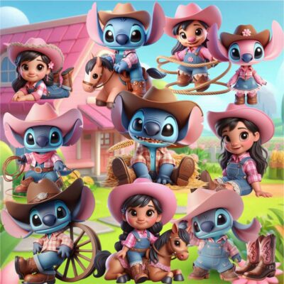 Kit Digital Lilo & Stitch Country