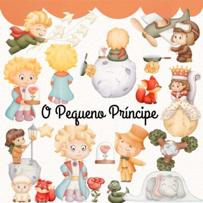 Kit Digital O Pequeno Príncipe Aquarela
