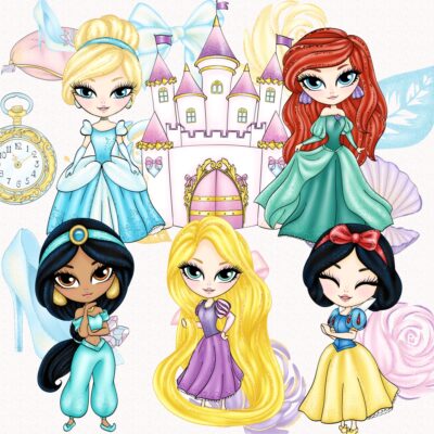 Kit Digital Princesas Clipart