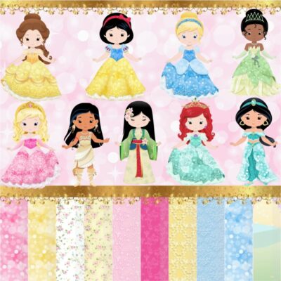 Kit Digital Princesas Cute