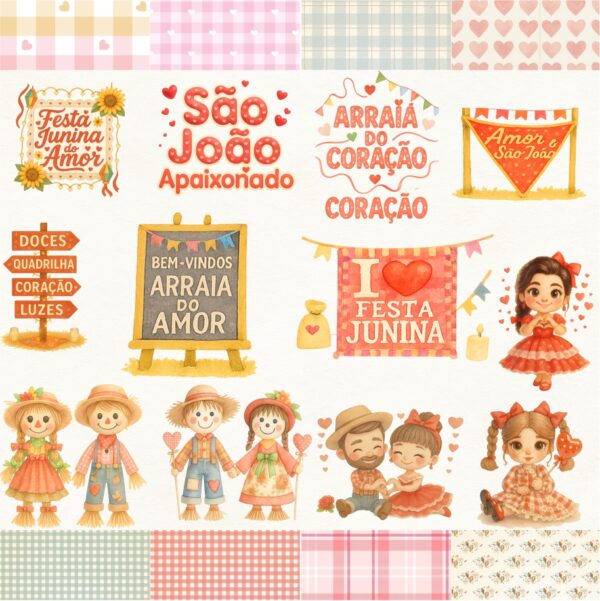 Kit Digital Festa Junina do Amor - Imagem 4