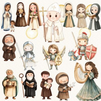 Kit Digital Santos Católicos Png