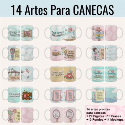 Estampa para Canecas Frases Motivacionais