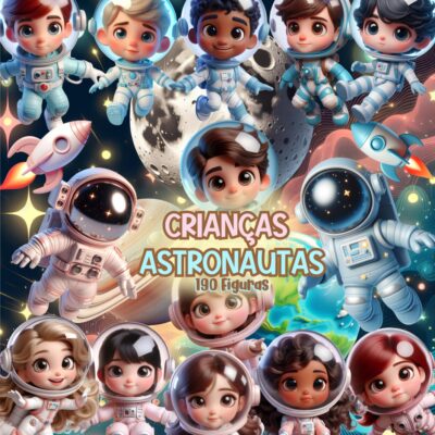 Kit Digital Astronautas Crianças