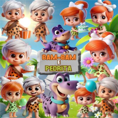 Kit Digital Bam Bam e Pedrita