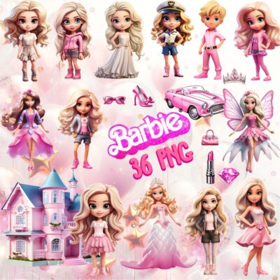 Kit Digital Barbie Cute