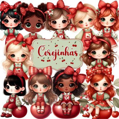 Kit Digital Cerejinha Cute