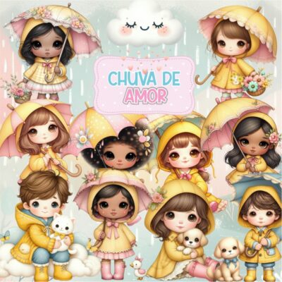 Kit Digital Chuva de Amor