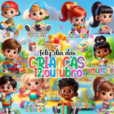 Kit Digital Dia das Crianças 3d