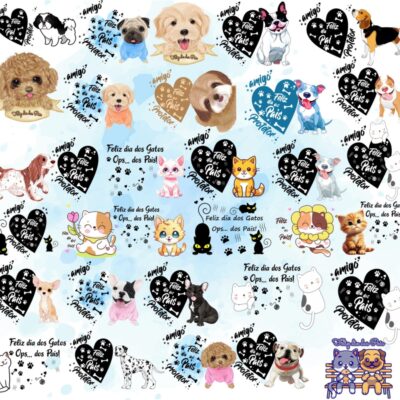 Kit Digital Dia dos Pais Pai de Pet