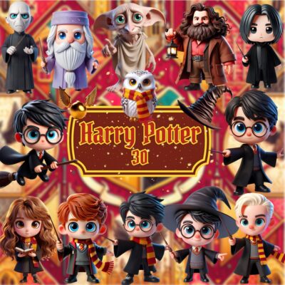 Kit Digital Harry Potter 3D Cute