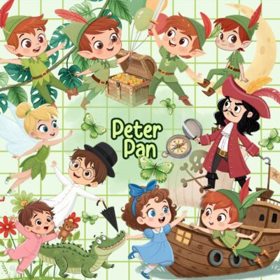 Kit Digital Peter Pan Aquarela