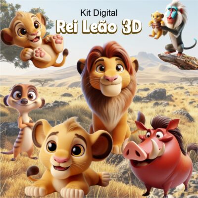 Kit Digital O Rei Leão 3D
