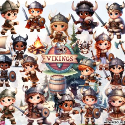 Kit Digital Vikings Aquarela