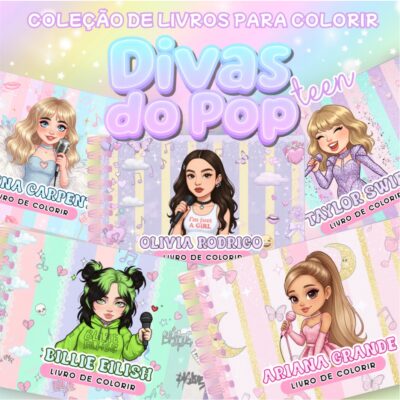 Coleção Livros para Colorir Divas do Pop Arquivo Digital