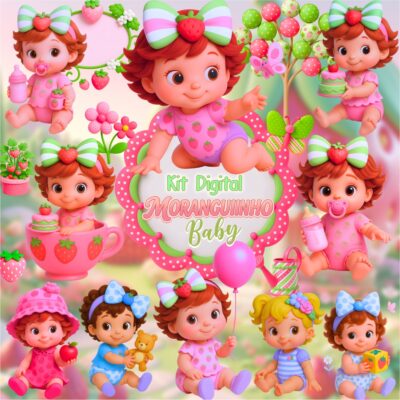 Kit Digital Moranguinho Baby