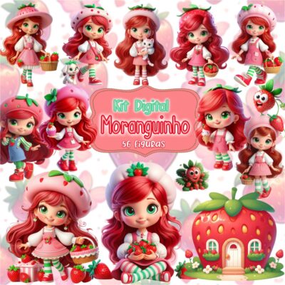 Kit Digital Moranguinho Cute