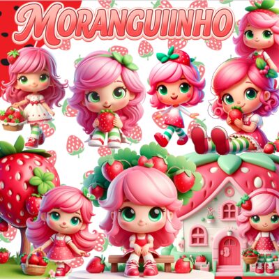Kit Digital Moranguinho Fofurinha