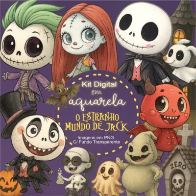 Kit Digital o Estranho Mundo de Jack Aquarela