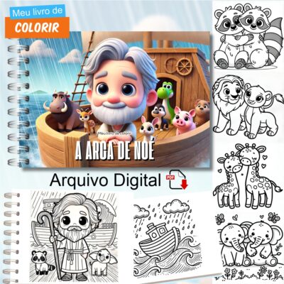 Livro de Colorir Arca de Noé Arquivo Digital