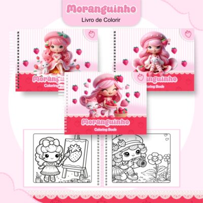 Livro de Colorir Moranguinho Arquivo Digital