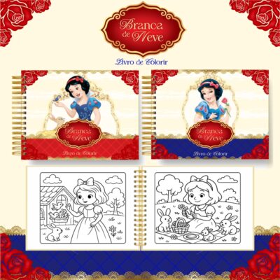 Arquivo Digital Livro de Colorir Branca de Neve