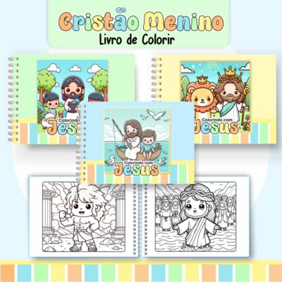 Arquivo Digital Livro de Colorir Cristão Menino