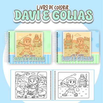 Arquivo Digital Livro de Colorir Davi e Golias