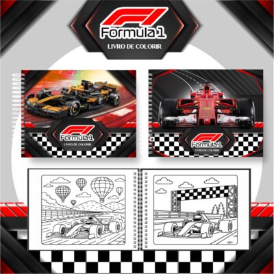 Arquivo Digital Livro de Colorir Formula 1