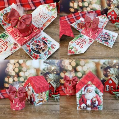 Natal Combo Caixas Panetone Arquivo Digital